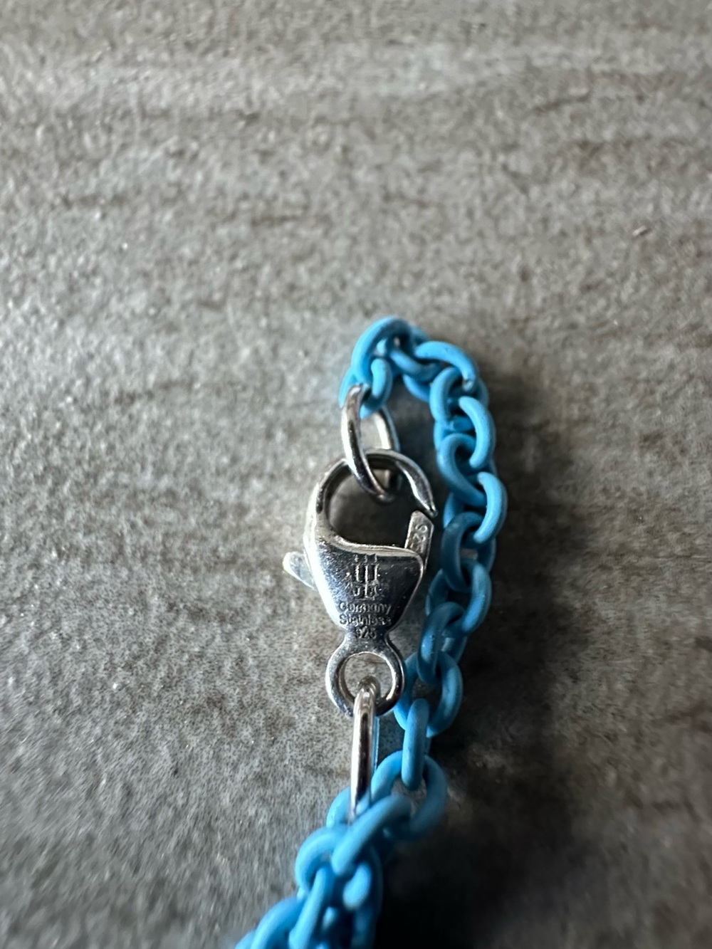 James Avery Turquoise Chain Necklace with Silver Ring Pendant - Picture 3 of 3